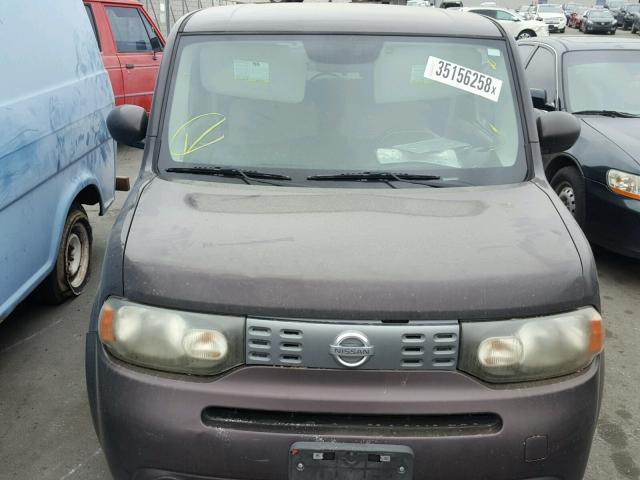 JN8AZ28RX9T117724 - 2009 NISSAN CUBE BASE BURGUNDY photo 9