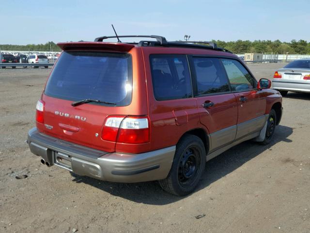 JF1SF65562H702333 - 2002 SUBARU FORESTER S RED photo 4