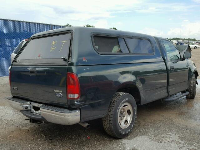 2FTZF17211CA71186 - 2001 FORD F150 GREEN photo 4