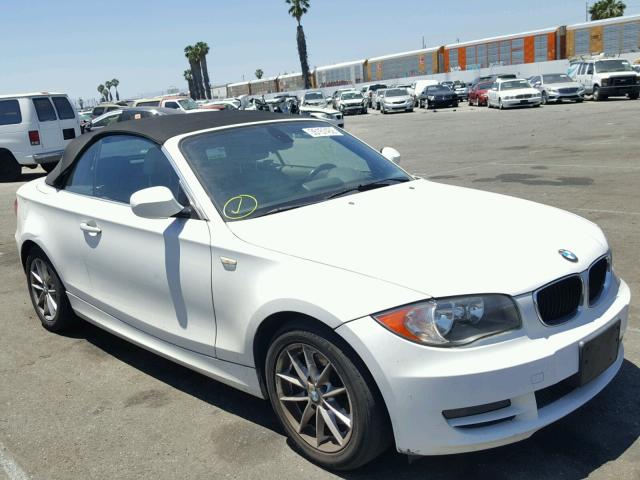WBAUN1C55AVH81926 - 2010 BMW 128 I WHITE photo 1