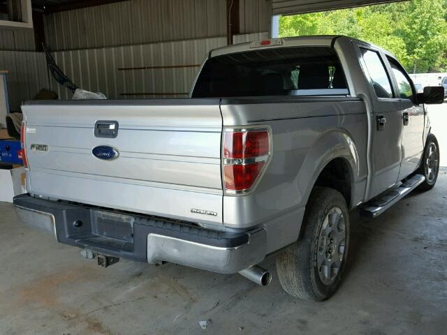 1FTFW1CF7BFA32779 - 2011 FORD F150 SUPER SILVER photo 4