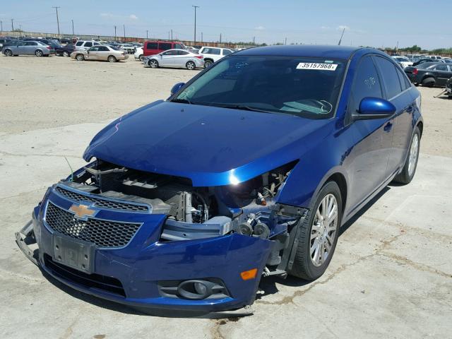 1G1PJ5SC8C7345359 - 2012 CHEVROLET CRUZE ECO BLUE photo 2