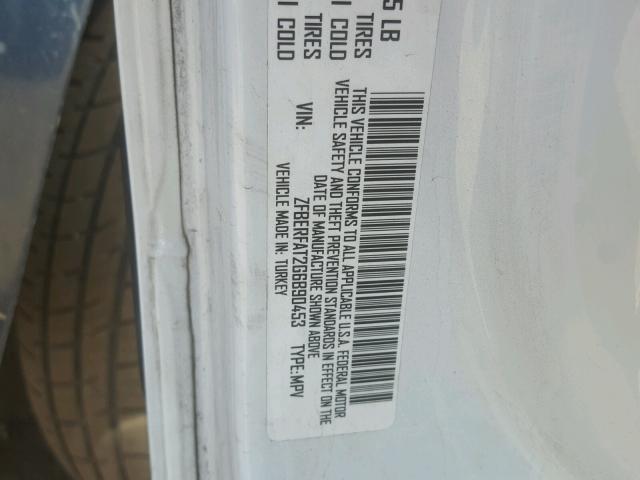 ZFBERFAT2G6B90453 - 2016 RAM PROMASTER 白色 照片 10