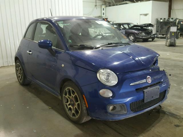 3C3CFFBR8CT311780 - 2012 FIAT 500 SPORT BLUE photo 1