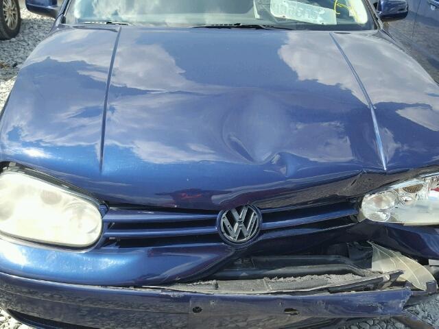 9BWGB61J524005327 - 2002 VOLKSWAGEN GOLF GLS BLUE photo 7