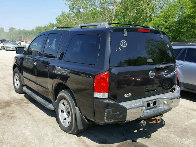 5N1AA08B36N722917 - 2006 NISSAN ARMADA SE BLACK photo 3