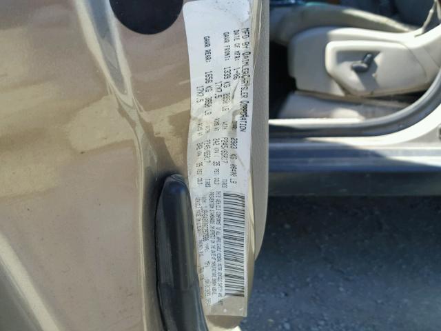 1J8HG48K06C257588 - 2006 JEEP COMMANDER GOLD photo 10