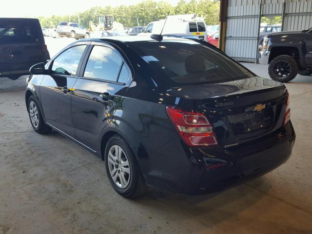 1G1JB5SH5H4166896 - 2017 CHEVROLET SONIC LS 黑色 照片 3