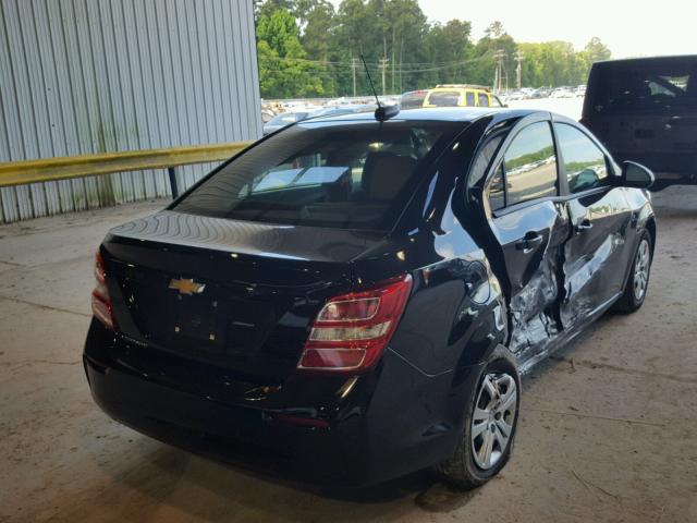 1G1JB5SH5H4166896 - 2017 CHEVROLET SONIC LS 黑色 照片 4