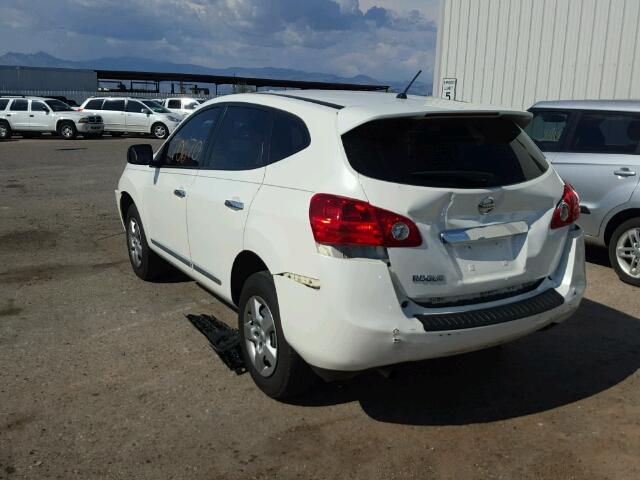 JN8AS5MT5DW029128 - 2013 NISSAN ROGUE S WHITE photo 3