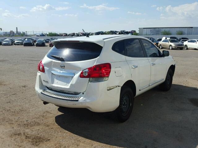 JN8AS5MT5DW029128 - 2013 NISSAN ROGUE S WHITE photo 4