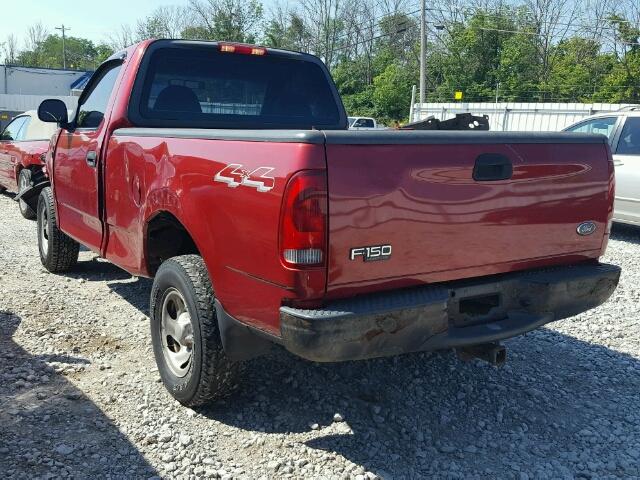 2FTRF182X4CA77801 - 2004 FORD F-150 HERI RED photo 3