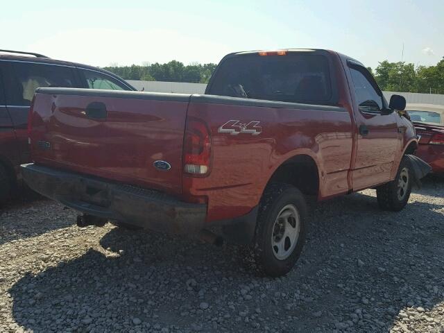 2FTRF182X4CA77801 - 2004 FORD F-150 HERI RED photo 4