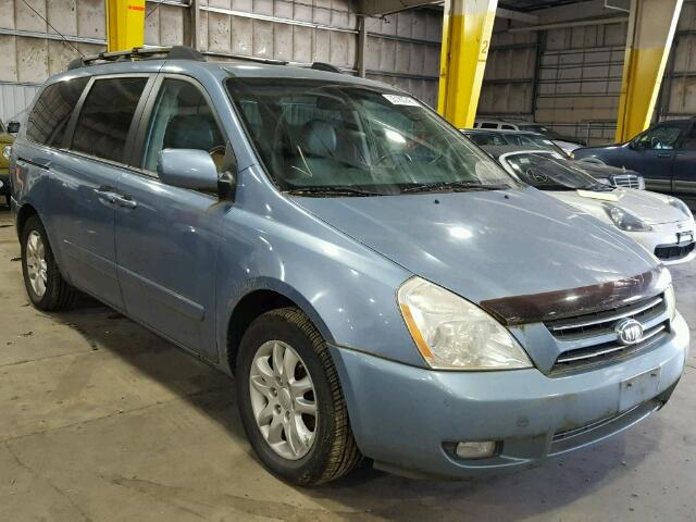 KNDMB233466064822 - 2006 KIA SEDONA EX BLUE photo 1