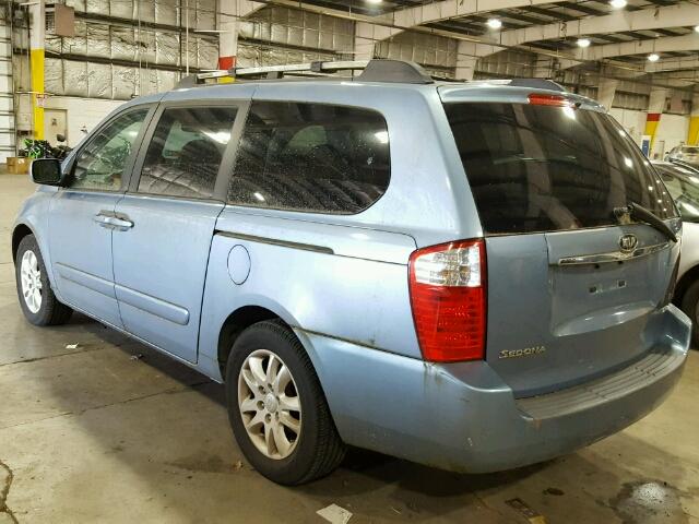 KNDMB233466064822 - 2006 KIA SEDONA EX BLUE photo 3