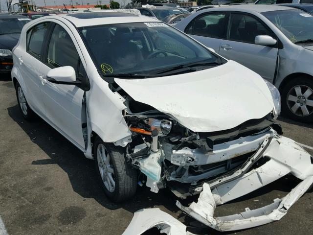 JTDKDTB3XC1024312 - 2012 TOYOTA PRIUS C WHITE photo 1