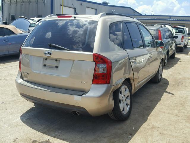 KNAFG525377073924 - 2007 KIA RONDO BASE GOLD photo 4