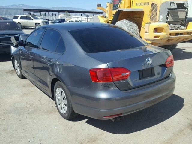 3VW2K7AJ4DM295980 - 2013 VOLKSWAGEN JETTA BASE 石墨色 照片 3