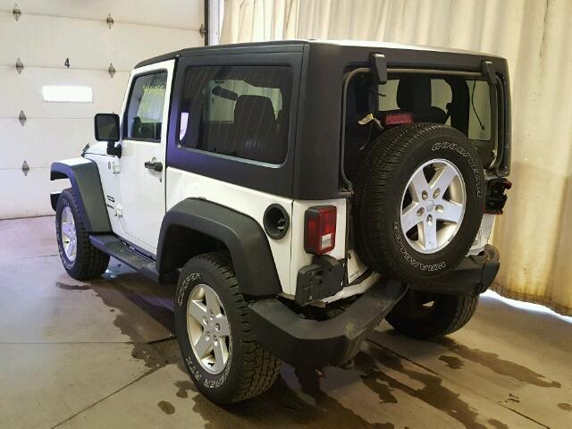 1C4AJWAG2CL281088 - 2012 JEEP WRANGLER S 白色 照片 3