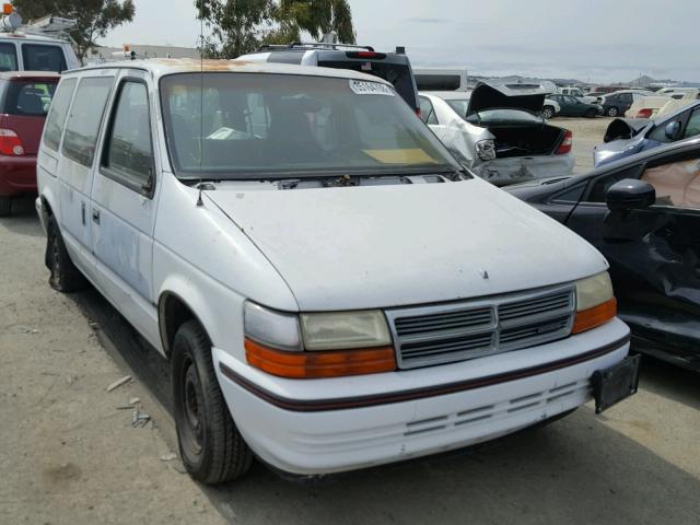 2B4GK25K0MR178286 - 1991 DODGE CARAVAN WHITE photo 1