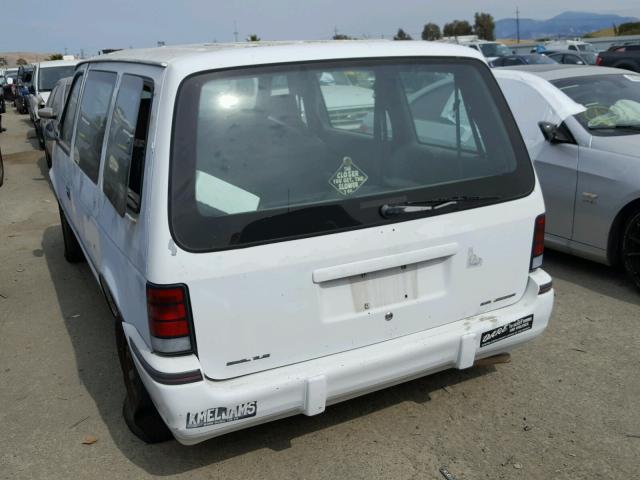 2B4GK25K0MR178286 - 1991 DODGE CARAVAN WHITE photo 3