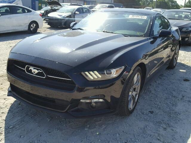 1FA6P8TH1F5310472 - 2015 FORD MUSTANG BLACK photo 2