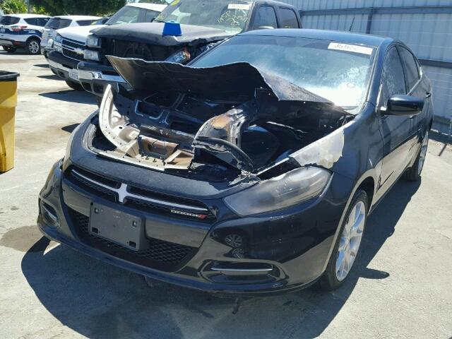 1C3CDFBA0DD328189 - 2013 DODGE DART SXT BLACK photo 2