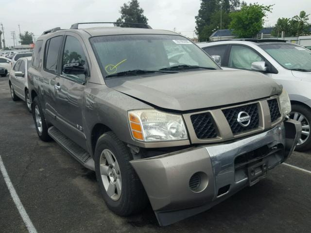 5N1AA08A76N700121 - 2006 NISSAN ARMADA SE GOLD photo 1