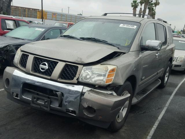 5N1AA08A76N700121 - 2006 NISSAN ARMADA SE GOLD photo 2