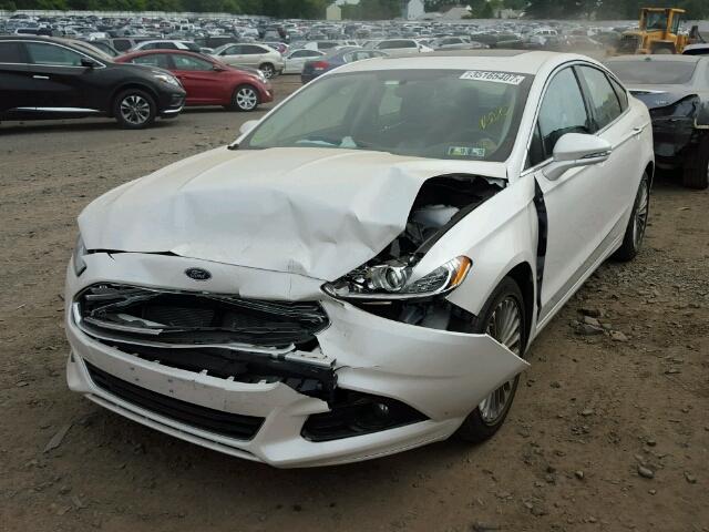 3FA6P0D93ER105658 - 2014 FORD FUSION TIT WHITE photo 2