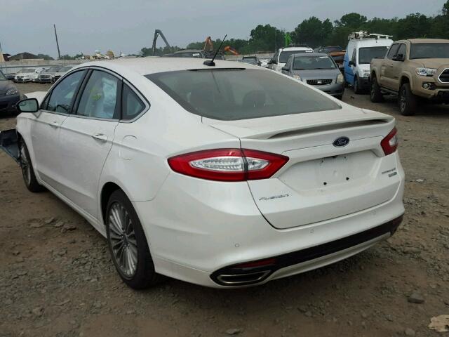 3FA6P0D93ER105658 - 2014 FORD FUSION TIT WHITE photo 3