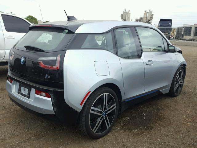 WBY1Z4C55GV508937 - 2016 BMW I3 REX ვერცხლისფერი ფოტო 4