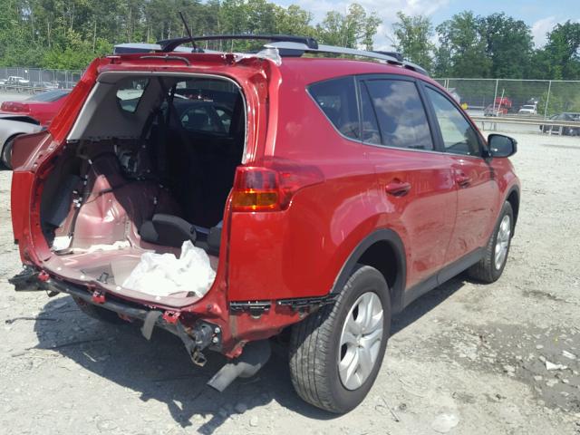 JTMBFREV6FJ041283 - 2015 TOYOTA RAV4 LE RED photo 4