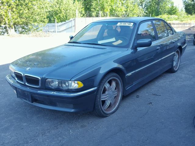 WBAGG83451DN82899 - 2001 BMW 740 I AUTO GRAY photo 2