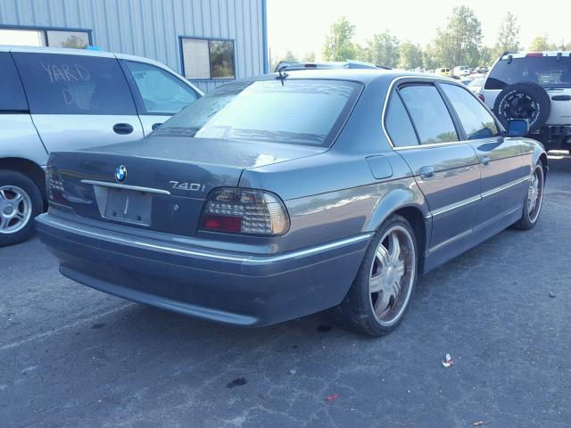 WBAGG83451DN82899 - 2001 BMW 740 I AUTO GRAY photo 4