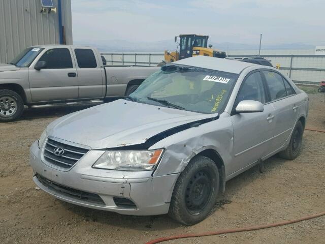 5NPET46C79H497019 - 2009 HYUNDAI SONATA SILVER photo 2