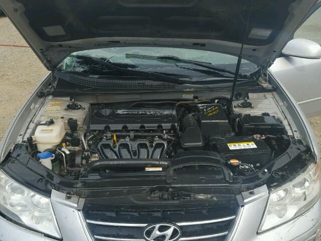 5NPET46C79H497019 - 2009 HYUNDAI SONATA SILVER photo 7