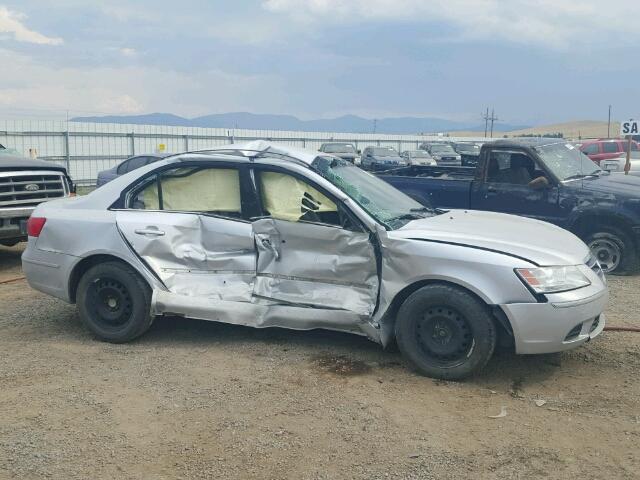 5NPET46C79H497019 - 2009 HYUNDAI SONATA SILVER photo 9