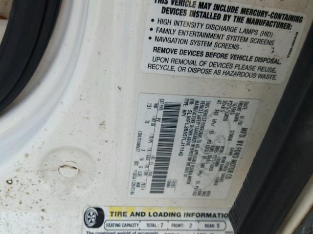 5LMFL28557LJ11142 - 2007 LINCOLN NAVIGATOR 白色 照片 10