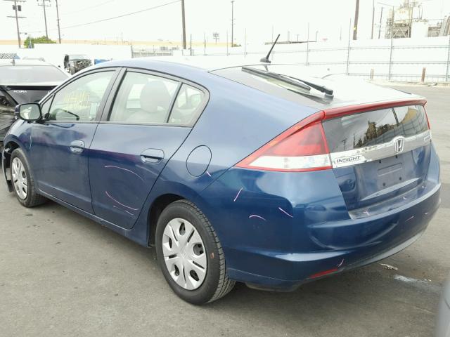 JHMZE2H32DS005521 - 2013 HONDA INSIGHT BLUE photo 3