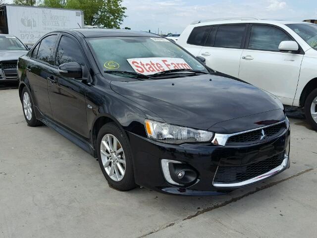 JA32U2FU6GU006714 - 2016 MITSUBISHI LANCER BLACK photo 1