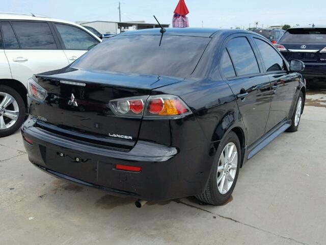 JA32U2FU6GU006714 - 2016 MITSUBISHI LANCER BLACK photo 4