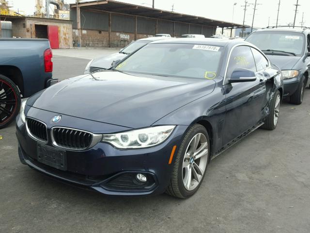 WBA3N7C55GK228506 - 2016 BMW 428 I BLUE photo 2