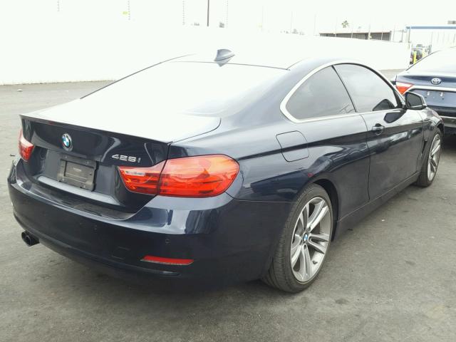 WBA3N7C55GK228506 - 2016 BMW 428 I BLUE photo 4