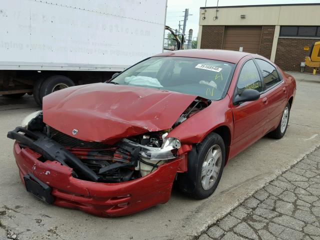 2B3HD46R62H171372 - 2002 DODGE INTREPID S Qırmızı foto 2