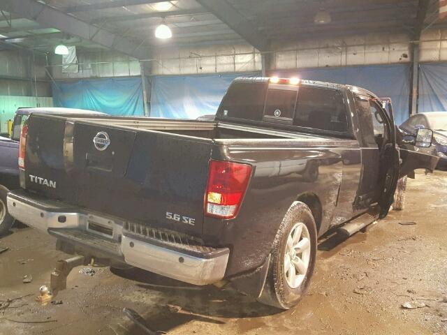 1N6AA06F98N347884 - 2008 NISSAN TITAN XE BLACK photo 4