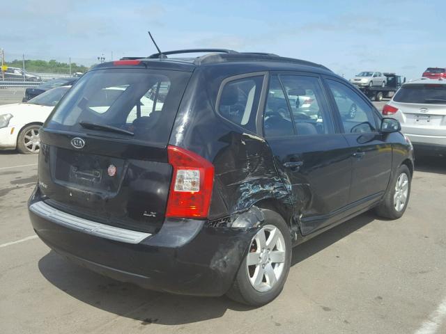 KNAFG525187172386 - 2008 KIA RONDO BASE BLACK photo 4