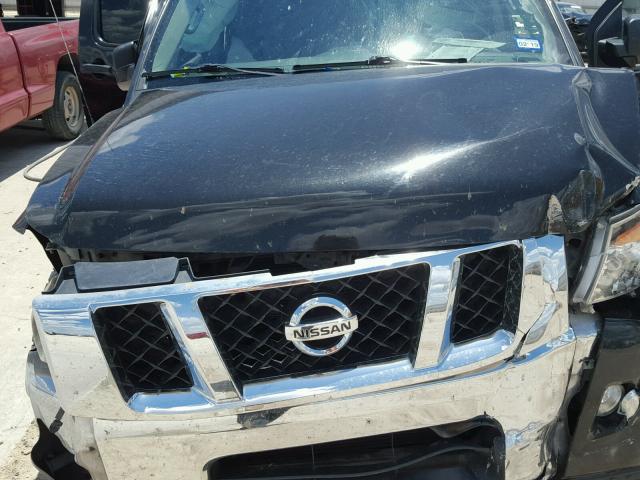 1N6BA0ED0EN502533 - 2014 NISSAN TITAN S BLACK photo 7