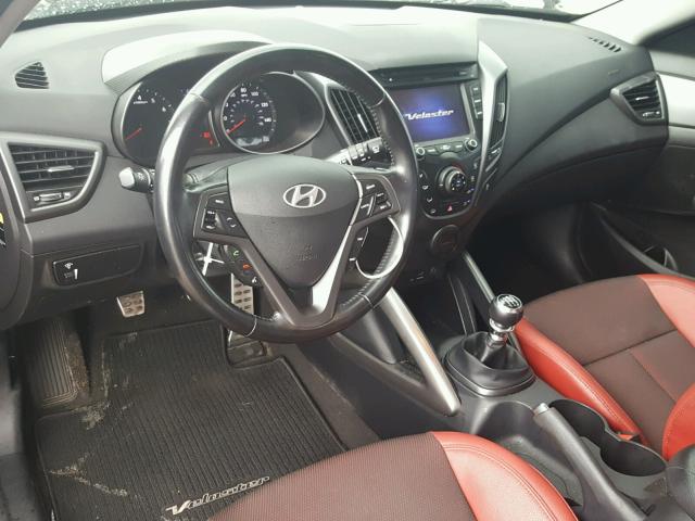 KMHTC6AE9EU203515 - 2014 HYUNDAI VELOSTER T BLACK photo 9