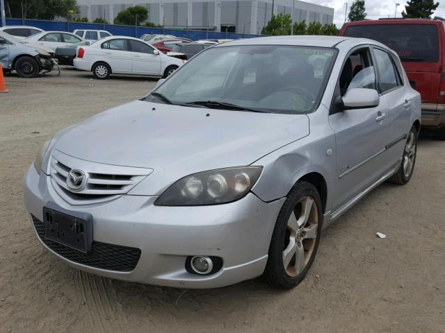 JM1BK143051297916 - 2005 MAZDA 3 HATCHBAC SILVER photo 2